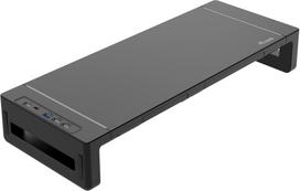 Equip Podwyższenie monitora czarne 4xUSB-A/USB-C/+ 25Kg | 650883 | 4015867242308