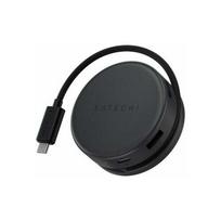 Satechi OntheGo 7-in-1 Multiport Adapter - adapter do urządzeń mobilnych (USB-C PD, 2x USB-A, HDMI 4K, Ethernet, czytnik kart micro/SD) (space black) | ST-POTG7C | 810086362622
