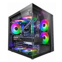 Mars Gaming MCV-ONE Midi Tower PC Case, ATX, Tempered Glass, 1 Fan, Black | TACMARS-MCVONE | 8435693110873