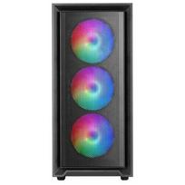 Tacens MARS MC-AIR Midi Tower PC Case, ATX, Tempered Glass, 4 Fans, Black | TACMARS-MCAIR | 8435693107989