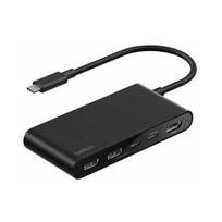 Belkin Hub USB-C, 2 x USB-A, 2 x USB-C PD 100W, HDMI 2.0 4K, 5Gbps, Black | AVC022hqBK | 0745883924288