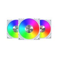 Wentylator Montech Zestaw wentylatorów Metal Pro 12 ARGB PWM White 120mm (3-pak) | METAL PRO 12 ARGB PWM 3 in 1 (W) | 4710562747416