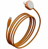 Kabel USB Energea Kabel Flow Duo Watch 2-w-1 USB-C do USB-C + ładowarka do Apple Watch 480Mb/s 60W 1.5m Orange | 8885020104356 | 8885020104356