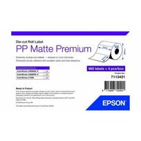 Epson PP MATTE LABEL PREM DIE-CUT/ROLL 76X127MM 960 LABELS | 7113421 | 8715946720401