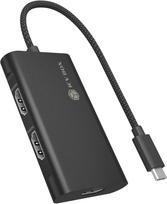 Icy Box huby i koncentratory USB 3.2 Gen 2 (3.1 Gen 2) Type-C 10000Mbit/s Black | IB-AD1030-C | 4250078175384