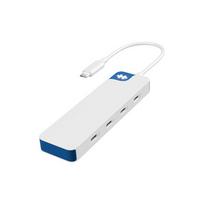 Hyper  Drive Flex 4 Port USB-C Hub, White/Blue | HD5201BUGL | HD5201BUGL | 1220000630772
