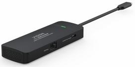 Vision USB-C-Dock - 1 x złącze HDMI 4k przy 60 Hz - 1 x RJ45 Gigabit Ethernet 1000Mbps - 1 x USB 3.0 5Gbps - 1 x USB-C z PD100w, który może być używany do ładowania laptopa - 1 x USB-C z 4k przy 60 Hz - 30 cm Kabel - kompatybilny | TC-USBCHUB5P | 1154643700007
