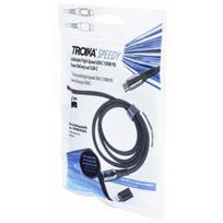 Kabel USB Troika Kabel ładujący Speedy, 1m, adapter USC-C na lightning, Black | TRCBL10/BK | 4024023037818