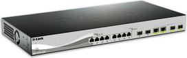 D-Link DXS-1210-12TC/E network switch Managed L2 10G Ethernet (100/1000/10000) 1U Black, Silver