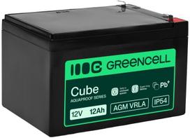 Green Cell Greencell AGM VRLA 12V 12Ah battery for cash registers toys cameras (151x98.5x95mm) | AGM12V12AH-H | 5904326376571