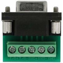 Delock Szeregowy Adapter kablowy USB 2.0 Typ-A do RS-422/485 DB9 ESD ochrona 15 kV ochrona przed przepięciami 600 W rozszerzony zakres temperatur | 64055 | 4043619640553