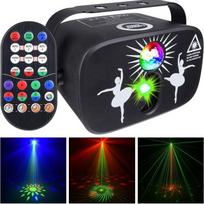 Lampa studyjna LIGHT4ME LIGHT4ME PARTY LIGHT 3 efekt LED oświetlenie disco laser kula +pilot | 5908249813830 | 5908249813830