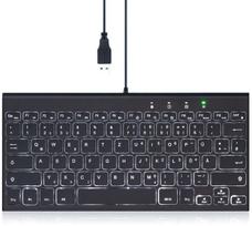 Klawiatura Perixx Perixx PERIBOARD-429 DE, wired, USB mini keyboard with backlight, black | 57150N | 4049571003443