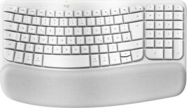 Logitech Wave Keys for Mac Off-White DE-Layout - Wireless Ergonomic Keyboard | 920-012404 | 5099206117457