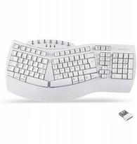 Klawiatura Perixx Perixx Periboard-612W DE, wireless ergonomic split keyboard, white | 57151D | 4049571002729