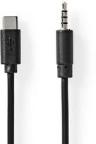 Kabel USB Nedis Nedis CCGL65950BK10 kabel audio 1 m USB C 3.5mm Black | CCGL65950BK10 | 5412810422210