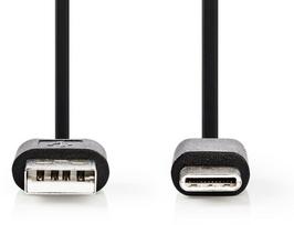 Kabel USB Nedis USB-C - USB-A 3 m Black (CCGB60600BK30) | CCGB60600BK30 | 5412810329519