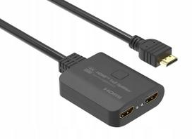 Kabel PremiumCord PremiumCord HDMI 2.0 Mini Splitter 1-2 Pigtail 4Kx2K@60Hz HDCP2.2 Downscaler | khsplit2h | 8592220021764