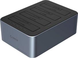 Stacja dokująca Orico Stacja dokująca na 4 dyski ar funkciju klonowania offline 2,5"/3,5" SATA HDD/SSD - szara | 6942227137609 | 6942227137609