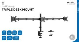 Deltaco Na 3 monitory 13" - 27" ARM-0301-B | ARM-0301-B | 7333048071392