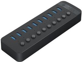 Orico Hub CT2U3-10AB z włącznikami 10x USB-A - Black Hub CT2U3-10AB z włącznikami 10x USB-A - Black | 6942227138088 | 6942227138088