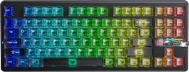 AULA Gasket F87 Pro V2 Black Mist Transparent Leobog X3 RGB Keyboard | AUF87PV2-BMT-LX3 | 6978080502650