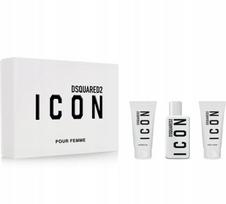 Set Dsquared 2: Icon, Eau De Parfum, For Women, 50 ml + Icon, Shower Gel, All Skin Types, 50 ml + Icon, Moisturizing, Body Lotion, 50 ml For Women | 8011003900213 | 8011003900213