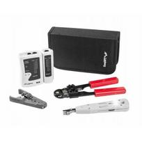 Lanberg Zestaw Sieciowy LAN RJ45 - Tester + Ściągacz + Zaciskarka + Wciskacz LSA | 5907920267184 | 5907920267184