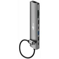 Goobay Slim 8-portowy koncentrator USB z HDMI™ i RJ45, 5Gbit/s | RB79148 | 4040849791482