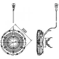 Radiatoriaus ventiliatoriaus sankaba MAHLE ORIGINAL CFC 100 000P
