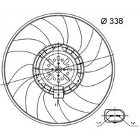 Radiatoriaus ventiliatorius MAHLE ORIGINAL CFF 33 000S