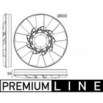 Variklio aušinimo ventiliatoriaus sparnuotė MAHLE ORIGINAL CFW 52 000P