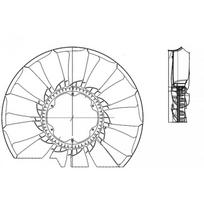 Variklio aušinimo ventiliatoriaus sparnuotė MAHLE ORIGINAL CFW 55 000P