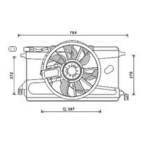 Radiatoriaus ventiliatorius AVA Clever Choice FD7561