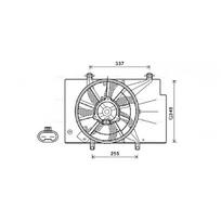 Radiatoriaus ventiliatorius AVA Clever Choice FD7582