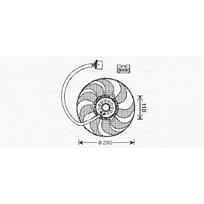Radiatoriaus ventiliatorius AVA Clever Choice VN7522