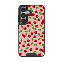 Afternoon Treat - Cherry Samsung Galaxy S25 Plus Case, Elite Dark (Magnetic) / Gunmetal