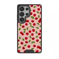 Afternoon Treat - Cherry Samsung Galaxy S25 Ultra Case, Elite Dark (Magnetic) / Gunmetal