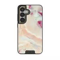 Berry Sorbet - Girly Samsung Galaxy S25 Case, Elite Dark (Magnetic) / Gold