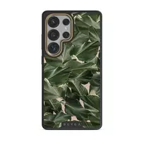 So Lush - Bannana Leaves Samsung Galaxy S25 Ultra Case, Elite Dark (Magnetic) / Gold