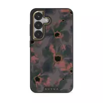 Volcanic Garden - Samsung Galaxy S25 Plus Case, Elite Dark (Magnetic) / Gold