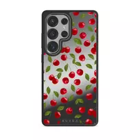 Afternoon Treat - Cherry Samsung Galaxy S25 Ultra Case, Elite Mirror (Magnetic) / Gunmetal