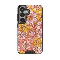 Garden Brunch - Floral Samsung Galaxy S25 Case, Elite Dark (Magnetic) / Gold