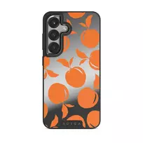 Peach Fuzz - Samsung Galaxy S25 Case, Elite Mirror (Magnetic) / Gunmetal