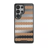 Golden Sand - Samsung Galaxy S25 Ultra Case, Elite Mirror (Magnetic) / Gunmetal