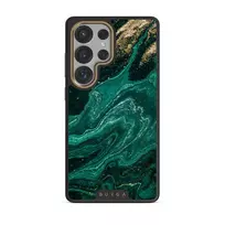 Emerald Pool - Elegant Samsung Galaxy S25 Ultra Case, Elite Dark (Magnetic) / Gold