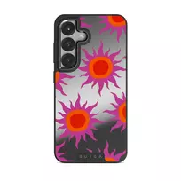 Sunset Glow - Samsung Galaxy S25 Plus Case, Elite Mirror (Magnetic) / Gunmetal
