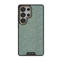Mint Gelato - Dots Samsung Galaxy S25 Ultra Case, Elite Dark (Magnetic) / Gold