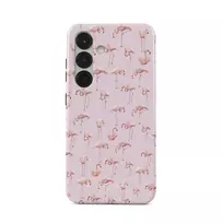 Nostalgic Pink - Flamingos Samsung Galaxy S25 Plus Case, Tough (Magnetic) / N/A