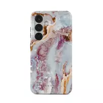 Frozen Leaves - Cute Marble Samsung Galaxy S25 Plus Case, Tough (Magnetic) / N/A